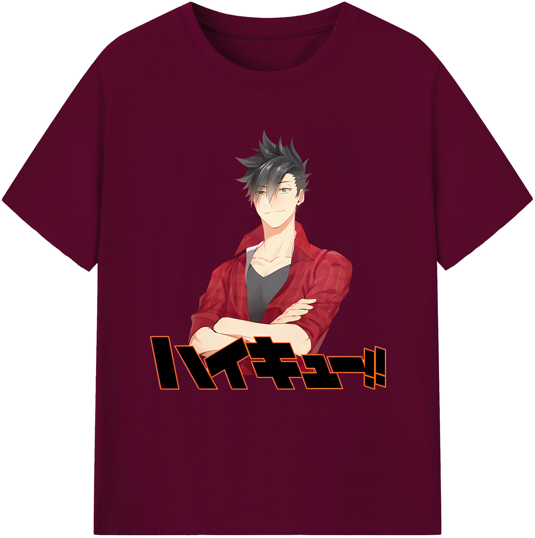 （画像用） ハイキュー!! Haikyu!! レディースカジュアルプリントTシャツ（綿100％）
